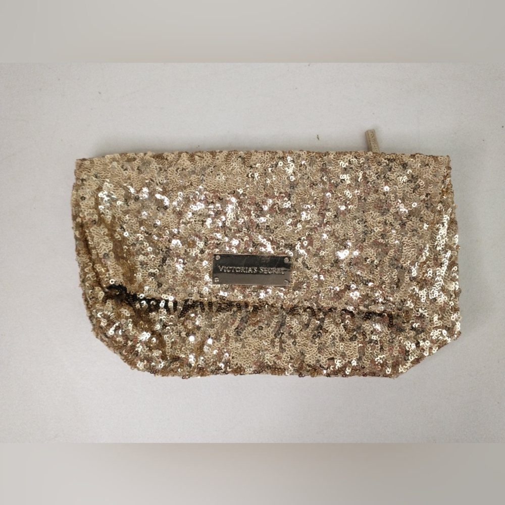 Gold Sequin Victoria's Secret Clutch